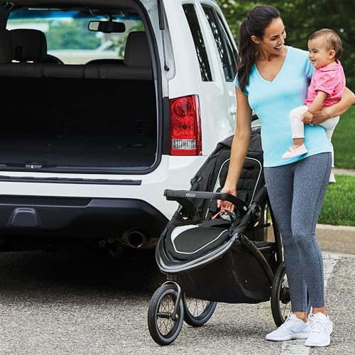 Graco FastAction Jogger LX Stroller - Drive, Convenient One-Hand Fold, ICS Compatible, Ideal for Parents on the Go