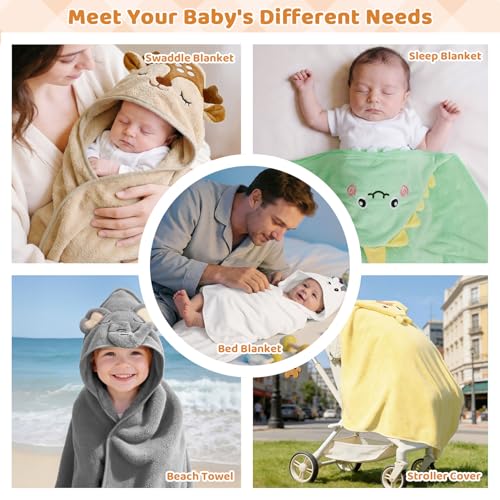 CandyHome 15 PCS Baby Bath Towels Set for Newborn Infant Toddler Essentials