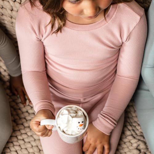 Burt's Bees Baby Honeysoft™ Waffle Thermal Pajamas – Organic Cotton & Lyocell Blend, Breathable, Buttery Soft, Snug Fit, Sizes 12M-12Y