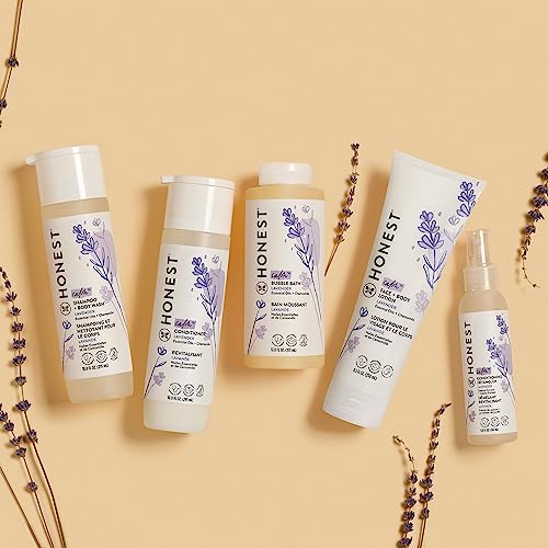 The Honest Company Conditioning Hair Detangler | Leave-in Conditioner + Fortifying Spray | Tear-free, Cruelty-Free, Hypoallergenic | Lavender Calm, 4 fl oz