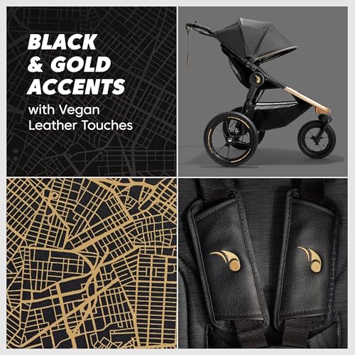 Baby Jogger® Summit X3 3-Wheel Jogging Stroller with Hand Brake One-Hand Compact Fold & All-Wheel Suspension, City Royalty