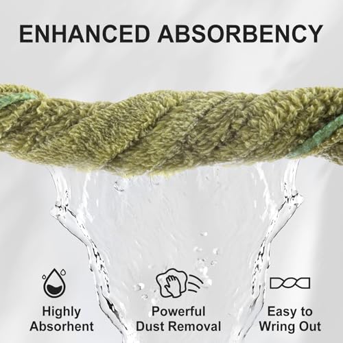 TEAWOO 10 Pack Premium Washcloths, Highly Absorbent and Super Soft Face Towels, Multi-Purpose Fingertip Towels, 12 x 12 inch Bathroom Towels (Charcoal/Coral Pink/Cyan/Jade Green/Coffee Beige)