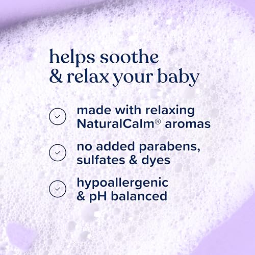 Johnson's Baby Calming Shampoo with Soothing NaturalCalm Aromas, Gentle, Hair Wash, Baby Essentials, Hypoallergenic, No Added Parabens and Sulfates, Baby Essentials, 20.3 fl. Oz