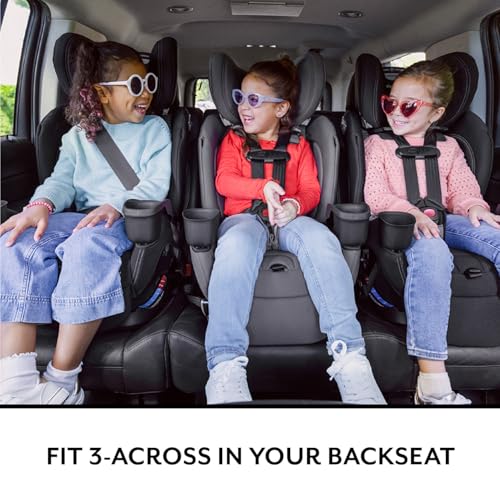 Evenflo All4Stages Slim Plus Canopy 4-in-1 Convertible Car Seat (Baker Gray)
