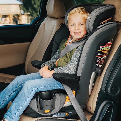 Chicco MyFit 2-in-1 Harness Booster Car Seat, 5-Point Harness Car Seat and High Back Booster, for Children 26.5-100 lbs., Haven/Purple