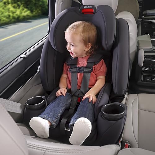 Britax One4Life All-in-One Car Seat, Up to 10 Years of Use, Rear Facing, Forward Facing, & Booster Modes, Extended Rear-Facing, ClickTight Installation & Breathable SafeWash Fabrics — Teak