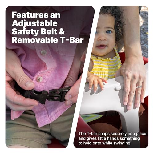 Step2 Rocket Swing for Two, Baby Outdoor Swing, Outside Weather-Resistant Rope, Attach to Playset, for Toddlers 9 Months - 3 Years Old
