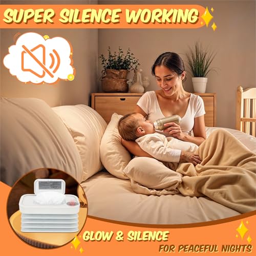 2026 New Baby Wipe Warmer and Baby Wet Wipes Dispenser | Foldable Portable Large Capacity Baby Wipes Warmer for Babies | Innovative Foldable Design | Fast and Even Heating Diaper Wipe Warmer