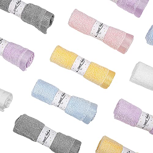 Sweet Child 8-Pack Baby Washcloths -Super Soft Rayon Washcloth, Baby Wash Cloths for Newborn,Infants and Kids, Bath Baby Towels, Body and Face Towel, Face Cloths for Washing Face