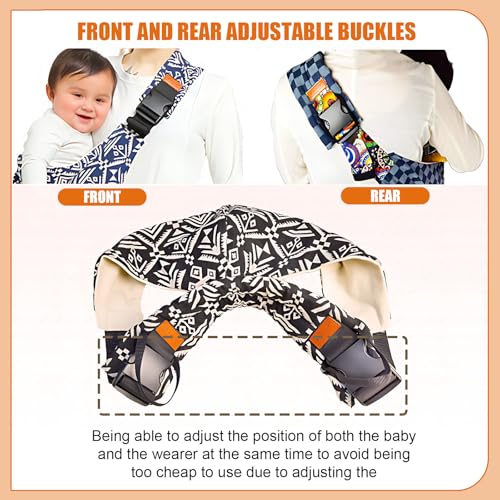 yemyig Baby Sling Carrier,Toddler Carrier, 2026 New Baby Carrier Newborn to Toddler,Portable Lightweight Non-Slip Hip Seat Carrier 10-30lbs(Black)