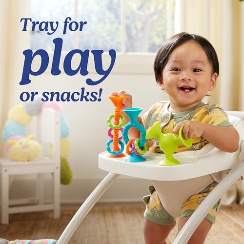 Graco® Jumpstart 4-in-1 Adjustable Infant Activity Bouncer & Jumper, Versatile Baby Swing, Floor Seat, and Kids Chair with Snack Tray, Wren