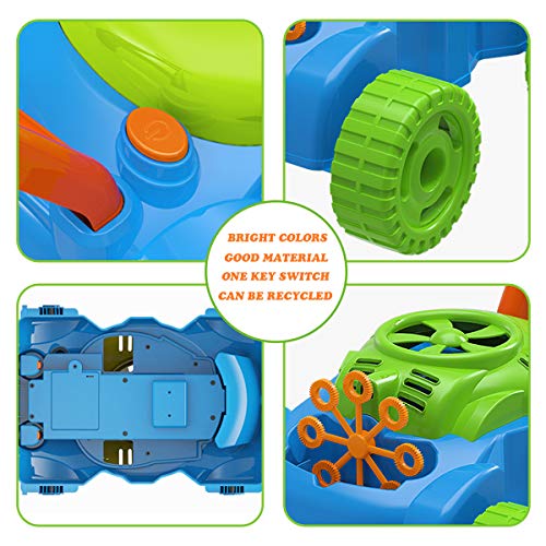 Lydaz Bubble Lawn Mower for Toddlers 1-3, Kids Bubble Machine for 1-Year-Old Boys Toy Gifts, Gardening Easter Basket Stuffers Birthday Toys, Push Summer Outdoor Toys for Preschool Baby Boys Age 1 2 3