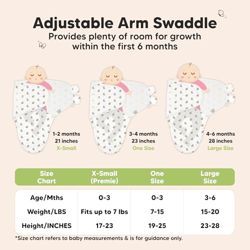KeaBabies 3-Pack Organic Baby Swaddles for Newborns, Infant (Cosmo, 0-3M)