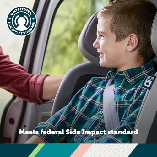 Safety 1st EverSlim 4-in-1 Convertible Car Seat, SecureTech Chest Clip, Ultra-Slim, 4-Mode Infant to Booster, Baby Car Seat, 5-100 lbs, Memory Foam, Office Space