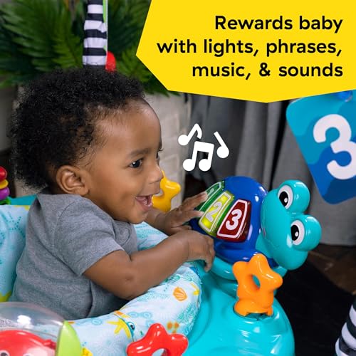 Baby Einstein Ocean Explorers Curiosity Cove 2-in-1 Educational Activity Jumper and Floor Toy, Max weight 25 lbs., Ages 6 Months+, Unisex