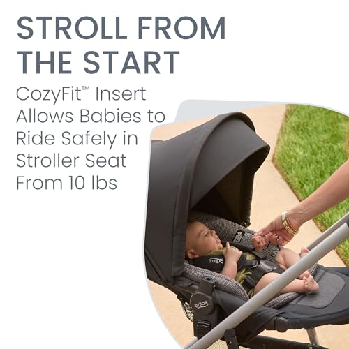 Britax Willow Grove SC Travel System, Infant Car Seat Stroller Combo with Willow SC Infant Car Seat, Alpine Base, and Grove Stroller; ClickTight Technology, SafeWash & StayClean Fabrics — Pindot Onyx
