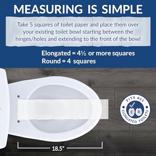 Little2Big Toilet Seat with Built-In Toddler Potty Training Seat, Slow Close, Easy to Install, Made in USA, ELONGATED, White