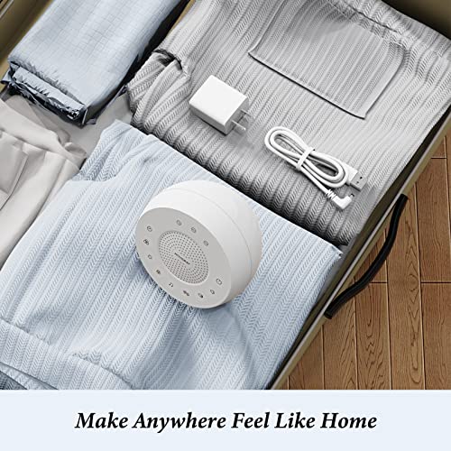Housbay Glows White Noise Sound Machine, 31 Soothing Sounds, Colored NightLight for Kids & Baby, Small Travel Sleep Machine & Noise Canceling for Sleeping, Relaxation
