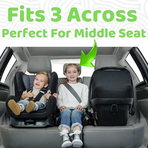 BubbleBum Inflatable Booster Car Seat – Foldable, Lightweight, Backless Travel Booster Seat for Kids, Portable Carseat for Toddler, Fits 3 Across, Compact for Uber - Ages 4-11 Year Old, - Black