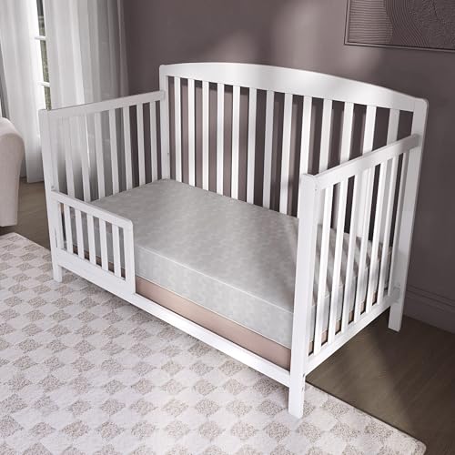 Dream On Me Honeycomb Orthopedic Firm Fiber Standard Baby Crib Mattress, Greenguard Gold and JPMA Certified, 5” Fiber Core Optimum Support, Fits Crib and Toddler Bed, Waterproof Vinyl Cover