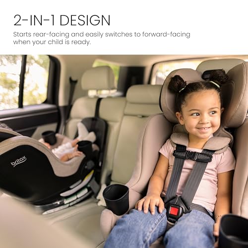 Britax Galaxy360 Slim Rotating Convertible Car Seat with SwivelSmooth Steel Ring – Teak