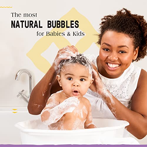 Alaffia Bubble Bath for Babies & Kids, Lemon Lavender 2-Pack – Long-Lasting, Moisture-Rich Bubbles with Shea Butter, 32 Fl Oz Ea