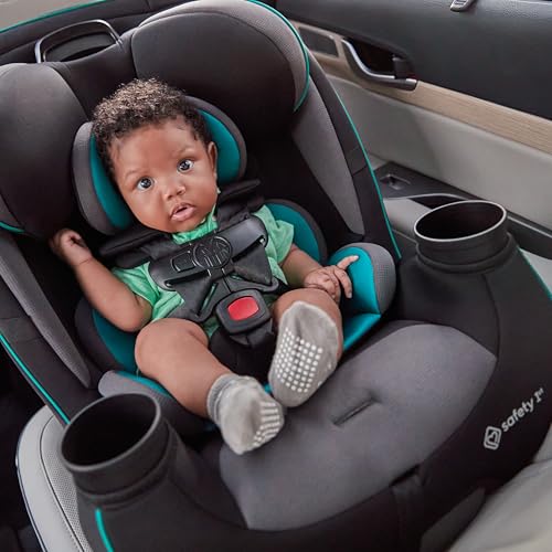 Safety 1st Grow and Go All-in-One Convertible Car Seat, Rear Facing, 5-40 lbs, Forward Facing (30–65 lbs), High Back Booster Seat 40-100 pounds, Iron Frost