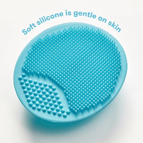 Frida Baby DermaFrida The SkinSoother Baby Bath Brush, Cradle Cap Brush for Babies, Baby Essential for Dry Skin, Cradle Cap Treatment and Eczema, 2 Pack