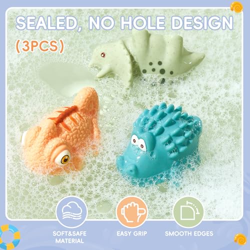 Baby Bath Toys for Kids Ages 1-3, 14 Pack Mold Free Bath Toys Toddlers 2-4 Bathtub Toys with Floating Boats&Cups and No Hole Bath Toy for Babies 6-12 Months Gifts for Boys & Girls