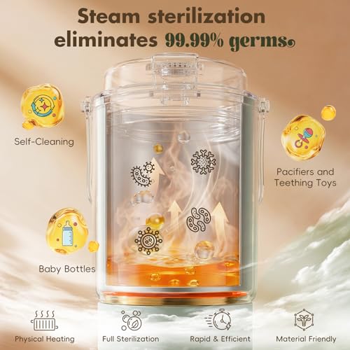 Portable Bottle Warmer with 120W Fast Heating, Portable Milk Warmer for On-the-Go Use, 4500 * 4mAh Rechargeable with Long Battery Life, 316 Stainless Steel Warmer for Breast Milk, Formula & Water