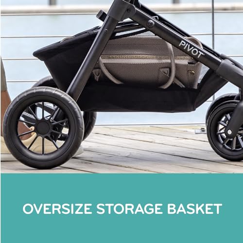 Evenflo Pivot Modular Travel System with LiteMax Preemie and Infant Car Seat (Casual Gray)