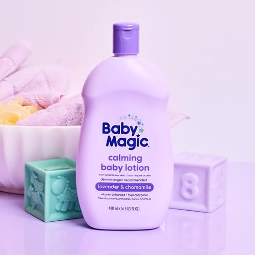 Baby Magic Calming Baby Lotion, Lavender and Chamomile, 16.5 Ounces (Pack of 6)