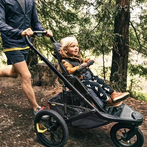 Veer Switch&Jog Jogging Stroller with Neoprene Grips | 3 Wheel All-Terrain Jogger Stroller with Switchback Seat | Shock Absorbing, Durable, Maneuverable, Collapsible