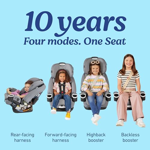 Graco® 4Ever DLX 4 in 1 Car Seat | Infant to Toddler Car Seat, Maven, Adaptable for 10 Years of Use, Size: 20x21.5x24 Inch