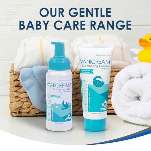 Vanicream Moisturizing Cream for Baby, 6 Oz, Gentle, Hydrating Baby Lotion with Beta-Glucan & Ceramides, Formulated without Common Irritants for Sensitive Skin, All Ages