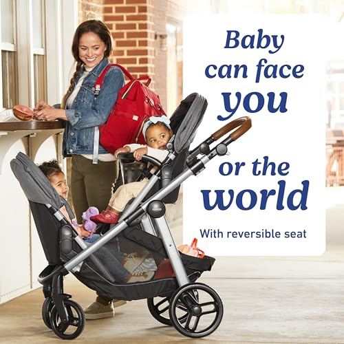 Graco Modes Nest2Grow Travel System, Carseat Stroller Combo, Includes: SnugRide DLX Infant Car Seat and Reversible Baby Stroller, Slide2Me Adjustable Seat, 4 Modes of Use with Optional Baby Gear, Ren