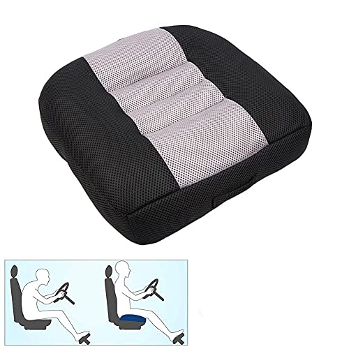 Srutirbo Car Booster Seat Cushion Heightening Height Boost Mat, Breathable Mesh Portable Car Seat Pad Angle Lift Seat for Car, Office,Home (Black)