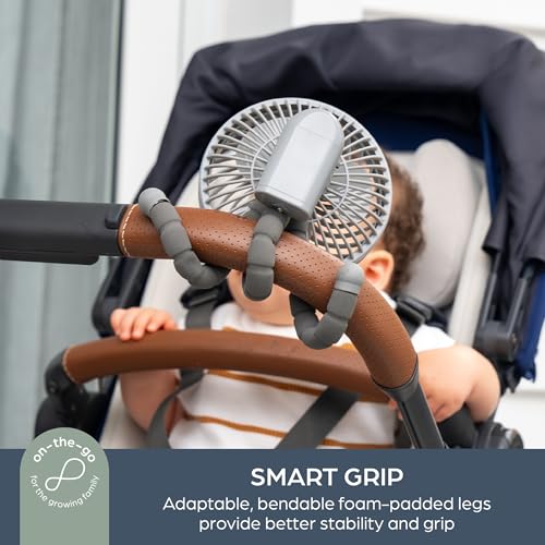 Dreambaby Smart Grip Deluxe Fan, Octopus Wrap Around Legs, Adjustable, Battery Operated