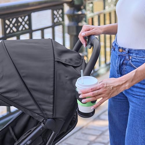 Ingenuity 3Dquickclose CS+ Compact Fold Stroller – Lightweight Stroller with Oversized Canopy, Extra-Large Storage and Compact Fold, Black
