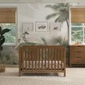 Carter's by Davinci Colby 4-in-1 Low-Profile Convertible Crib in Walnut, Greenguard Gold Certified