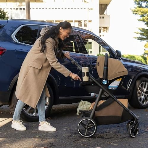 Shyft Intuiti Travel System Featuring LiteMax NXT Infant Car Seat with SensorySoothe (Caramel Tan)