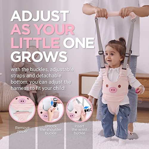Watolt Baby Walking Harness - Handheld Kids Walker Helper - Toddler Infant Walker Harness Assistant Belt - Child Baby Walk Learning Help Support Assist Trainer Tool - for 7-24 Month Old