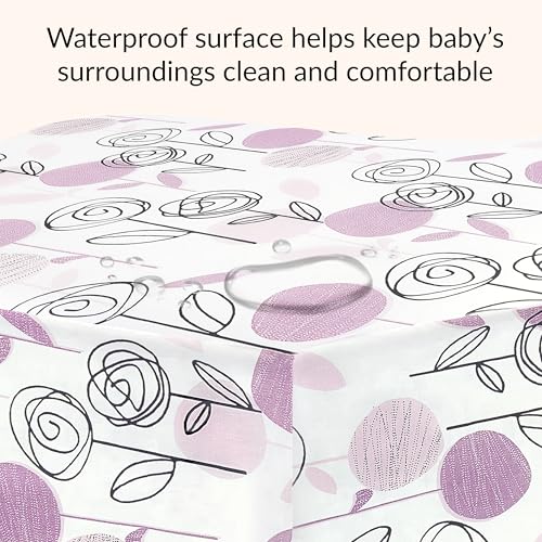 Dream On Me Floral Dreams 2-in-1 Crib Mattress, Dual-Sided for Infants & Toddlers, Waterproof Cover, GREENGUARD Gold Certified, Fits Full Size Crib & Toddler Bed, 52” x 28” x 5”