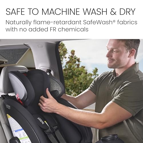 Britax One4Life All-in-One Car Seat, Up to 10 Years of Use, Rear Facing, Forward Facing, & Booster Modes, Extended Rear-Facing, ClickTight Installation & Breathable SafeWash Fabrics — Teak