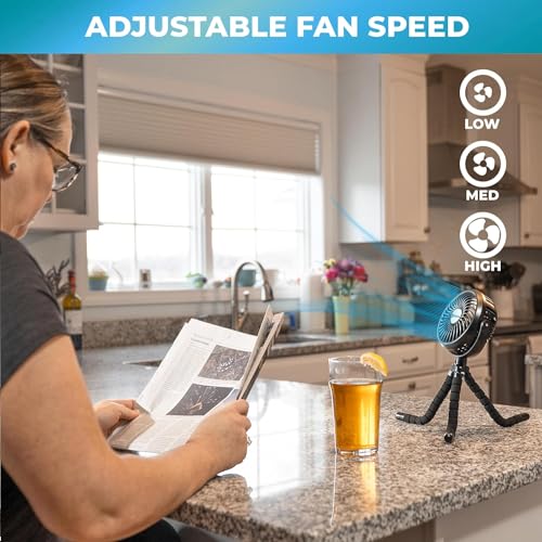 Comfort Zone Portable Stroller Fan, Pink