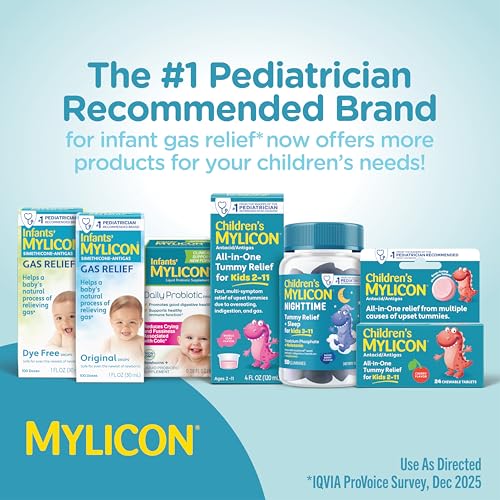 MYLICON Infants Gas Relief Drops for Infants and Babies, Dye Free Formula, 1 Fluid Ounce