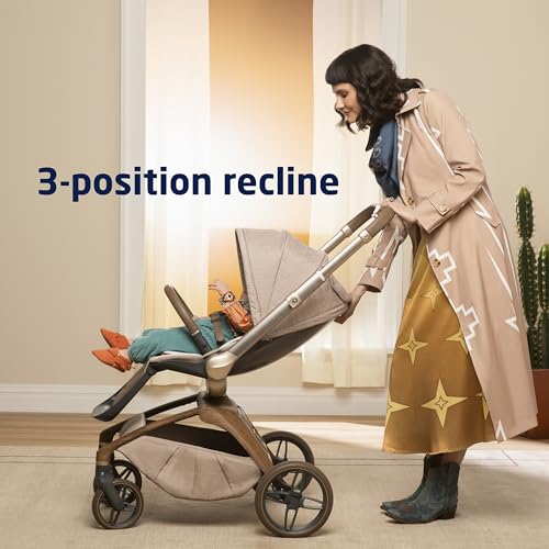 Maxi-Cosi Tana 360 Rotating Modular Stroller, Stroller and Car Seat Combo Travel System, Natural Heritage