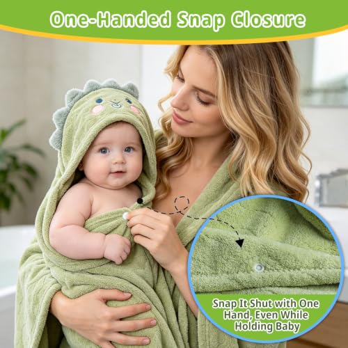 TREENEWBE Toddler Hooded Bath Towels 9PCS