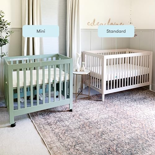 Newton Baby Mini Crib Mattress 24" x 38" - Ultra-Breathable Proven to Reduce Suffocation Risk, 100% Washable - Removable Cover Included, GREENGUARD Gold
