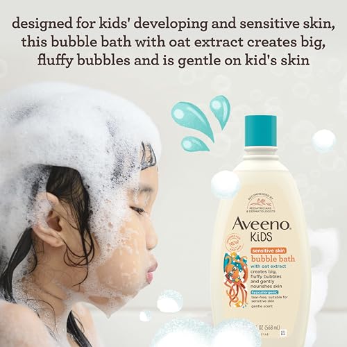 Aveeno Kids Bubble Bath Sensitive Skin 19.2 Ounce